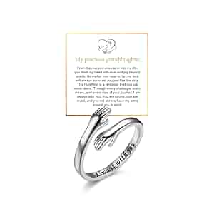 【中古】 Hugs for Mom Amazon.com: LIU JUN Hug Ring for Granddaughter - Sterling